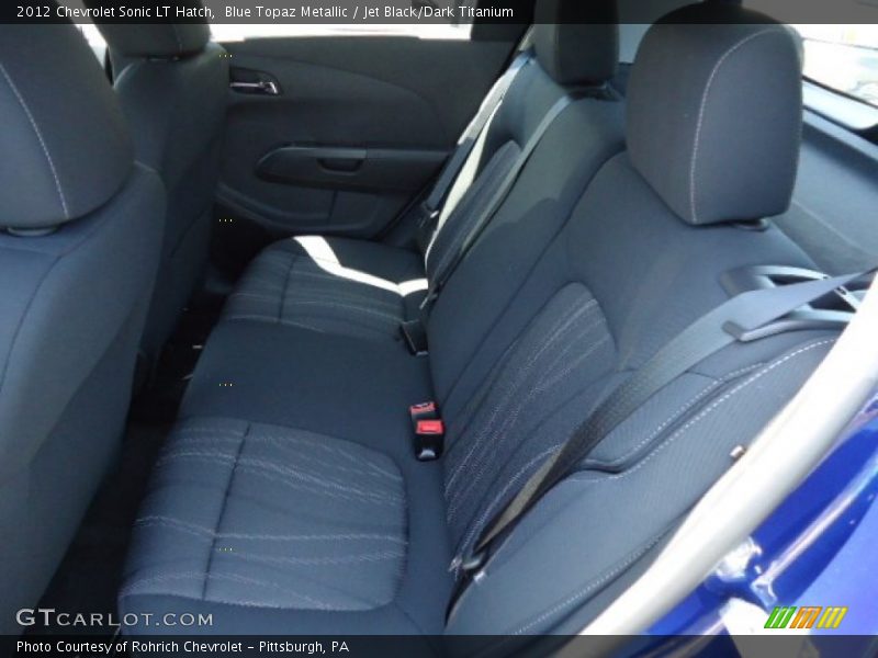 Blue Topaz Metallic / Jet Black/Dark Titanium 2012 Chevrolet Sonic LT Hatch