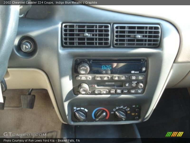 Indigo Blue Metallic / Graphite 2002 Chevrolet Cavalier Z24 Coupe