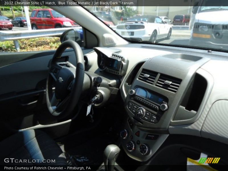 Blue Topaz Metallic / Jet Black/Dark Titanium 2012 Chevrolet Sonic LT Hatch