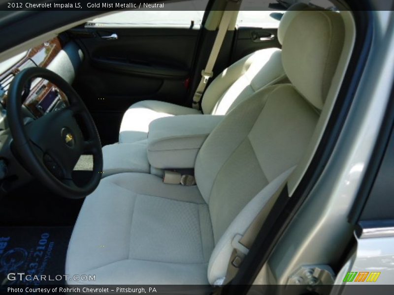 Gold Mist Metallic / Neutral 2012 Chevrolet Impala LS