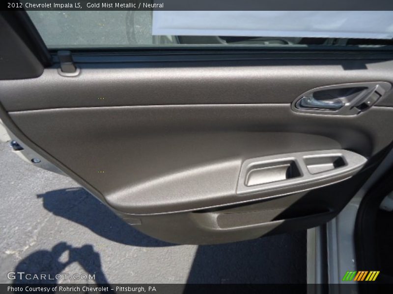Gold Mist Metallic / Neutral 2012 Chevrolet Impala LS