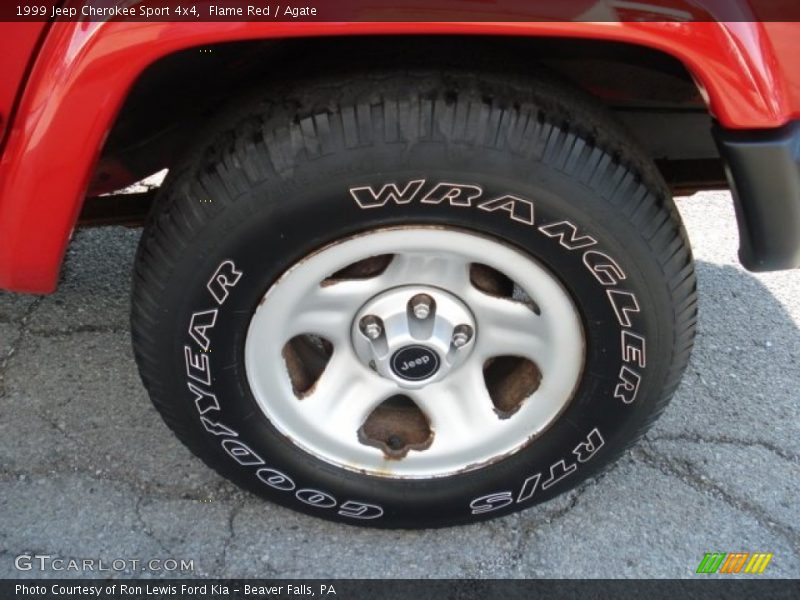 Flame Red / Agate 1999 Jeep Cherokee Sport 4x4