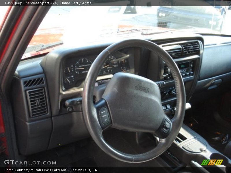 Flame Red / Agate 1999 Jeep Cherokee Sport 4x4