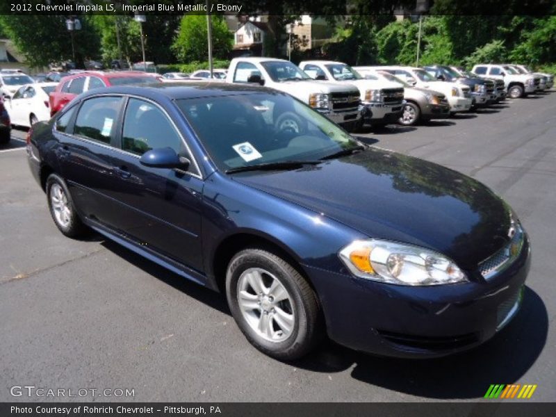 Imperial Blue Metallic / Ebony 2012 Chevrolet Impala LS