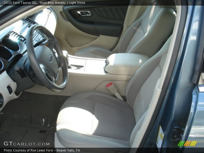 Steel Blue Metallic / Light Stone 2010 Ford Taurus SEL