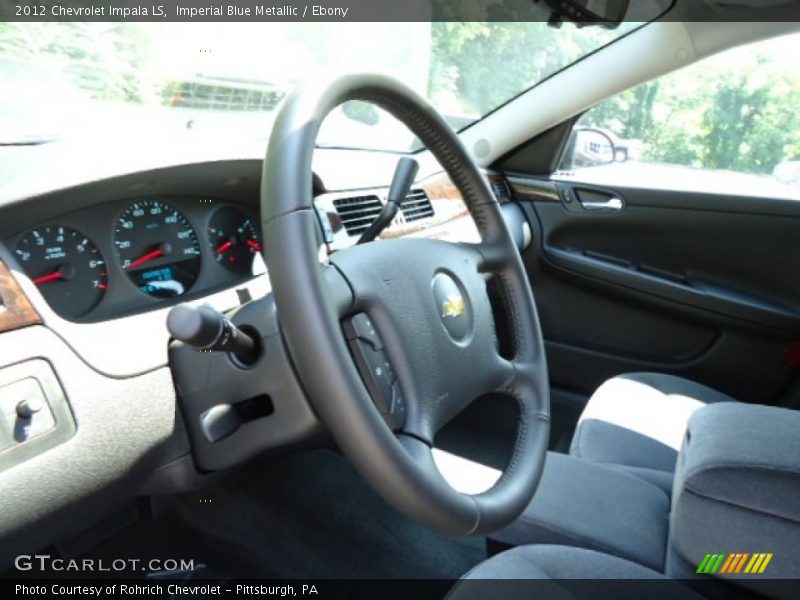 Imperial Blue Metallic / Ebony 2012 Chevrolet Impala LS