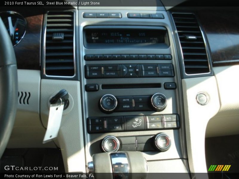 Steel Blue Metallic / Light Stone 2010 Ford Taurus SEL
