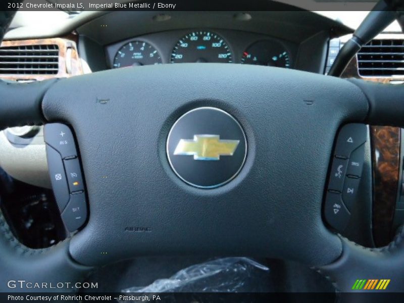 Imperial Blue Metallic / Ebony 2012 Chevrolet Impala LS