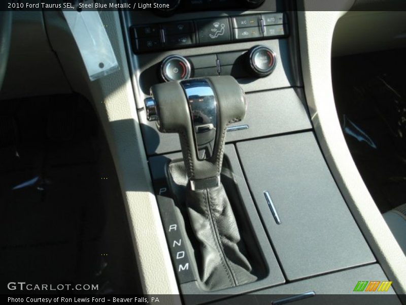 Steel Blue Metallic / Light Stone 2010 Ford Taurus SEL