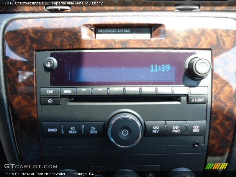 Imperial Blue Metallic / Ebony 2012 Chevrolet Impala LS