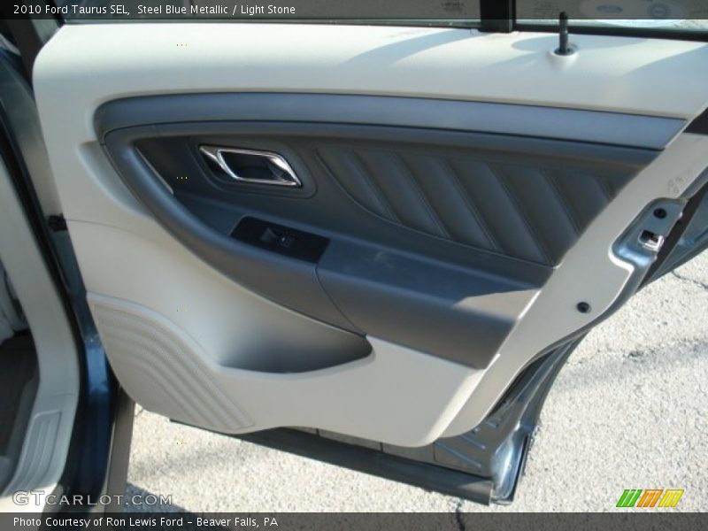 Steel Blue Metallic / Light Stone 2010 Ford Taurus SEL