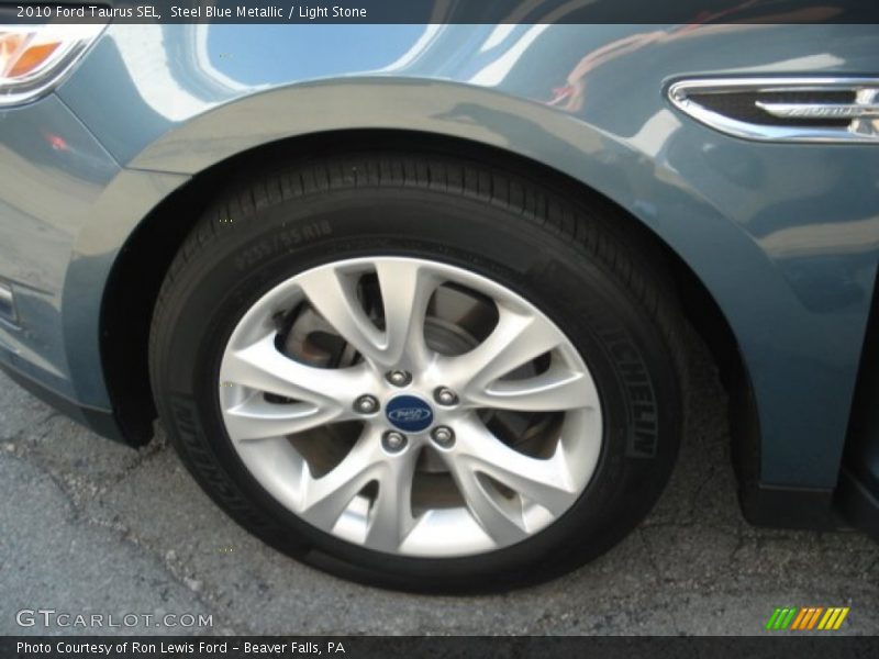Steel Blue Metallic / Light Stone 2010 Ford Taurus SEL