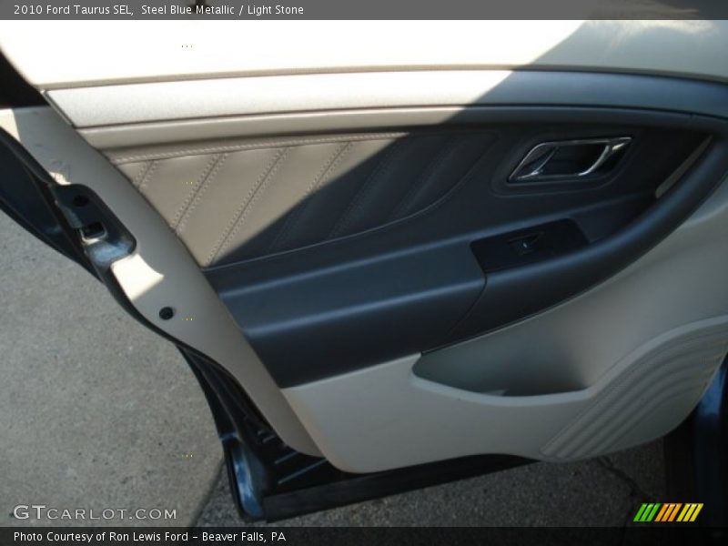 Steel Blue Metallic / Light Stone 2010 Ford Taurus SEL