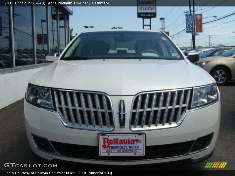 White Platinum Tri-Coat / Cashmere 2011 Lincoln MKZ AWD