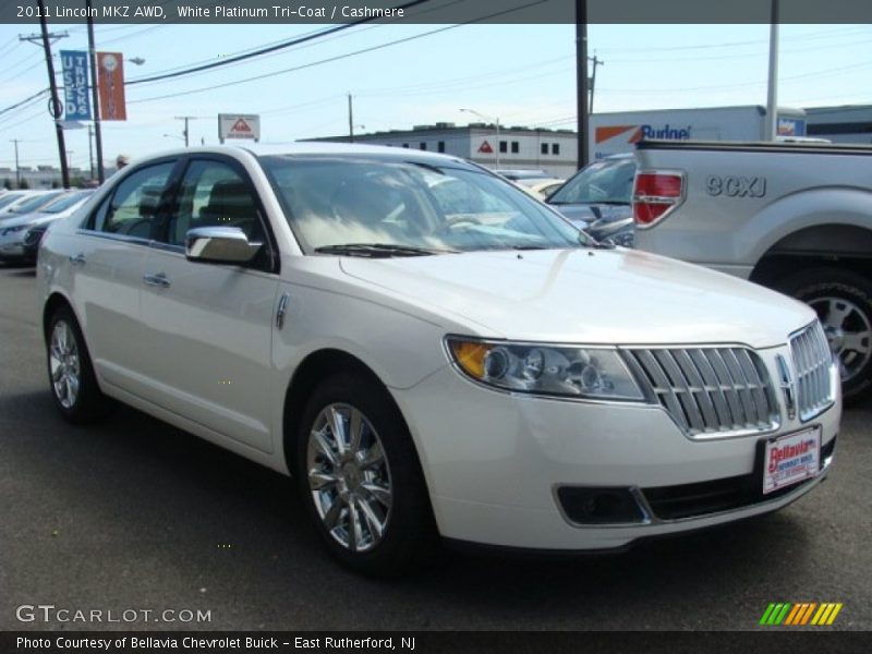 White Platinum Tri-Coat / Cashmere 2011 Lincoln MKZ AWD