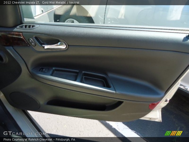 Gold Mist Metallic / Neutral 2012 Chevrolet Impala LT
