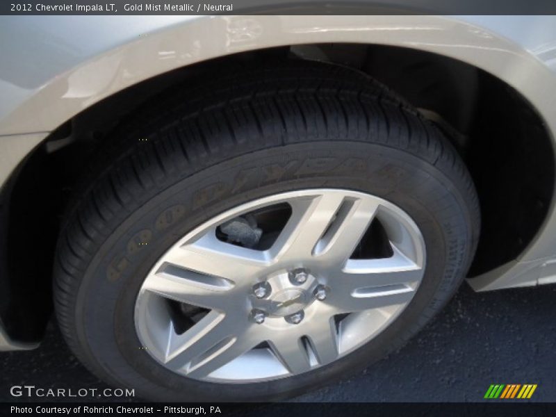 Gold Mist Metallic / Neutral 2012 Chevrolet Impala LT