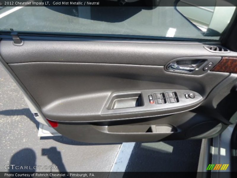 Gold Mist Metallic / Neutral 2012 Chevrolet Impala LT