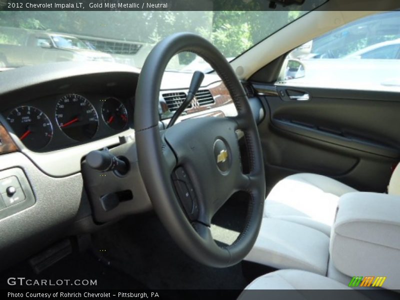 Gold Mist Metallic / Neutral 2012 Chevrolet Impala LT