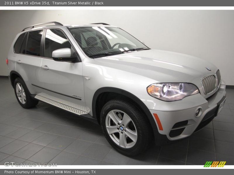 Titanium Silver Metallic / Black 2011 BMW X5 xDrive 35d