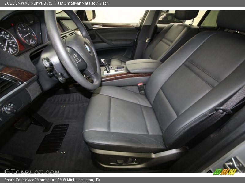 Titanium Silver Metallic / Black 2011 BMW X5 xDrive 35d