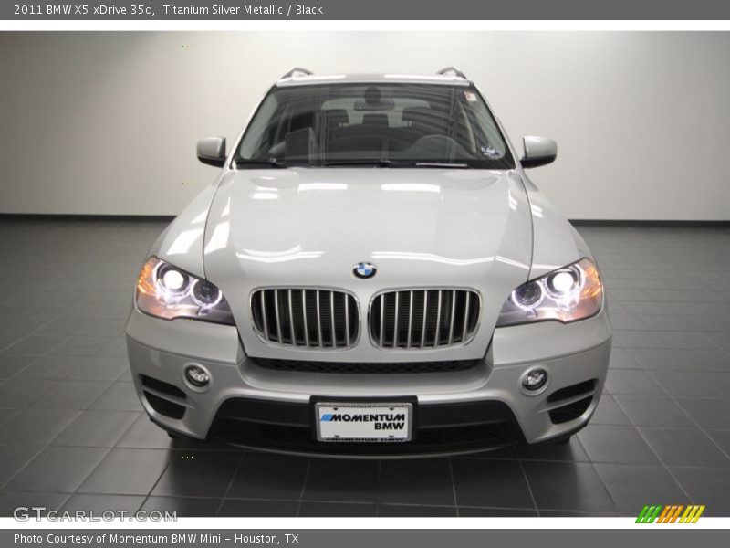 Titanium Silver Metallic / Black 2011 BMW X5 xDrive 35d