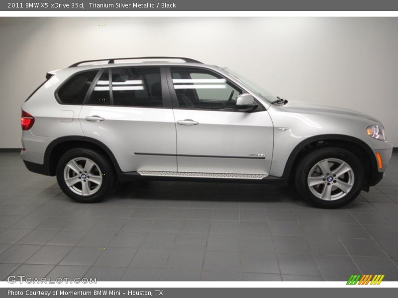 Titanium Silver Metallic / Black 2011 BMW X5 xDrive 35d