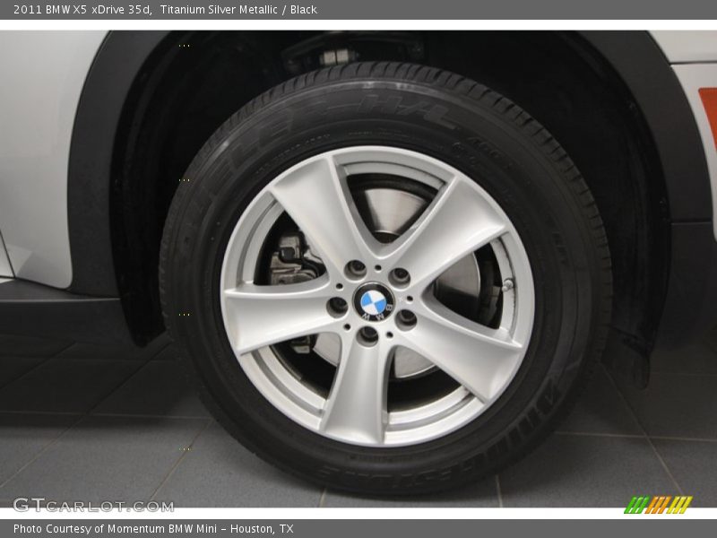 Titanium Silver Metallic / Black 2011 BMW X5 xDrive 35d