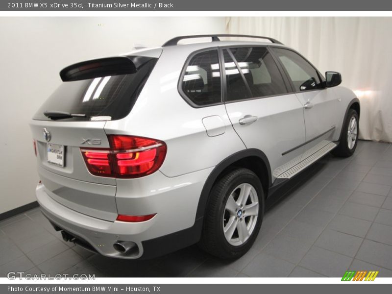 Titanium Silver Metallic / Black 2011 BMW X5 xDrive 35d