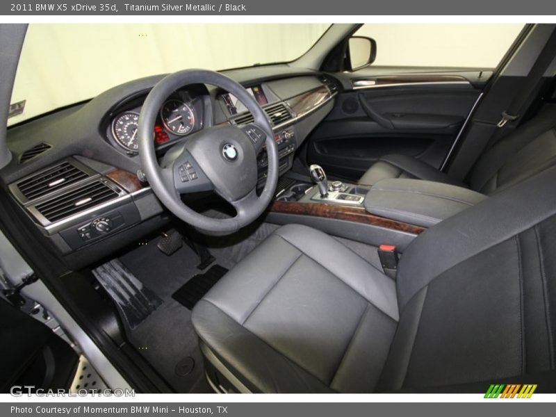 Titanium Silver Metallic / Black 2011 BMW X5 xDrive 35d