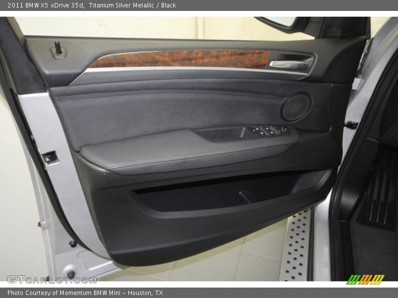Titanium Silver Metallic / Black 2011 BMW X5 xDrive 35d