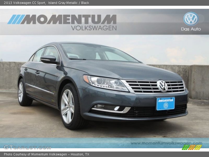 Island Gray Metallic / Black 2013 Volkswagen CC Sport