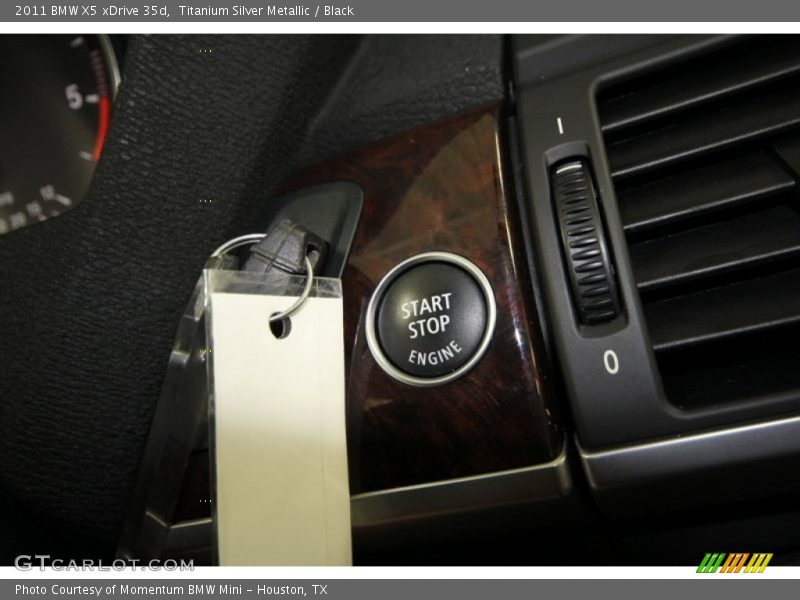 Titanium Silver Metallic / Black 2011 BMW X5 xDrive 35d