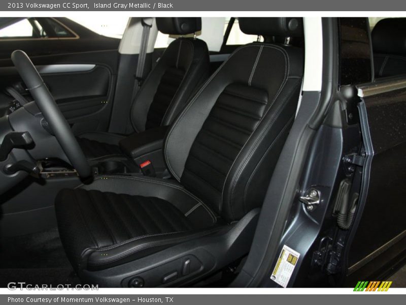 Island Gray Metallic / Black 2013 Volkswagen CC Sport