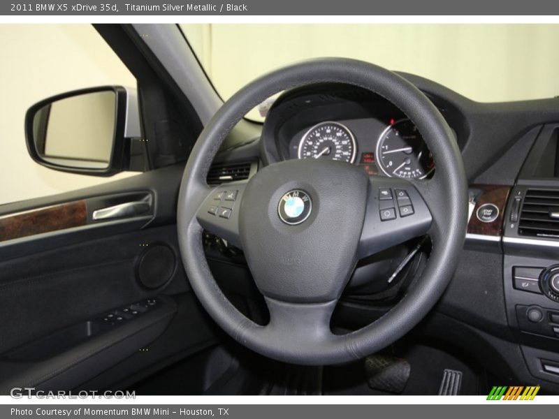 Titanium Silver Metallic / Black 2011 BMW X5 xDrive 35d