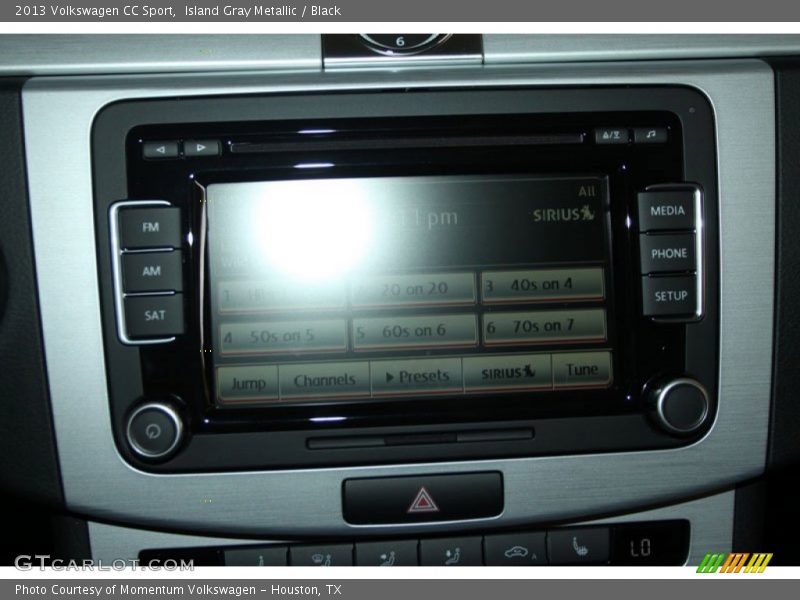 Island Gray Metallic / Black 2013 Volkswagen CC Sport