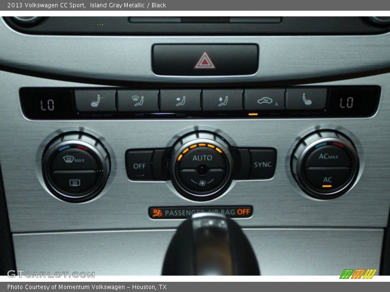 Island Gray Metallic / Black 2013 Volkswagen CC Sport