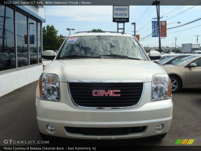 White Diamond Tricoat / Ebony 2012 GMC Yukon SLT 4x4