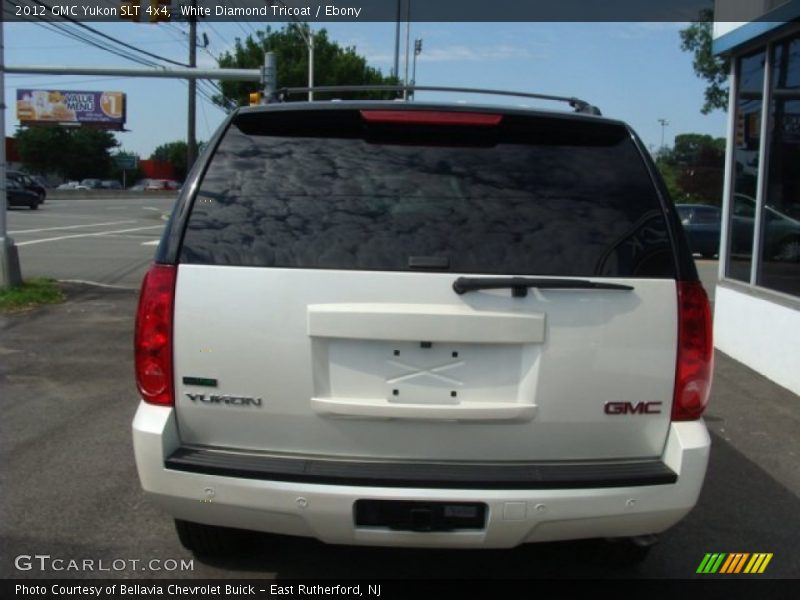 White Diamond Tricoat / Ebony 2012 GMC Yukon SLT 4x4