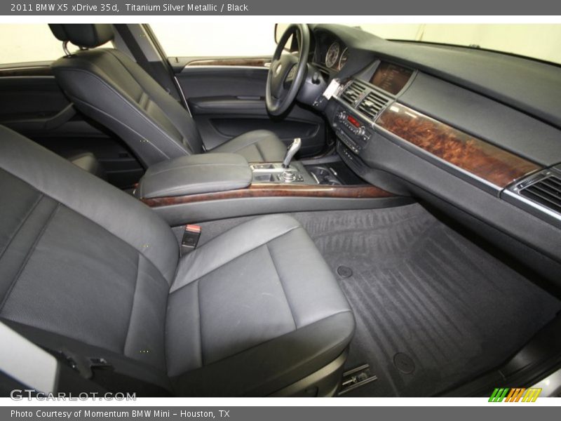 Titanium Silver Metallic / Black 2011 BMW X5 xDrive 35d