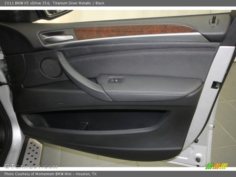 Titanium Silver Metallic / Black 2011 BMW X5 xDrive 35d