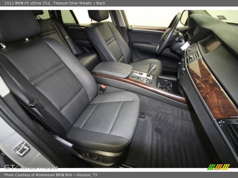 Titanium Silver Metallic / Black 2011 BMW X5 xDrive 35d