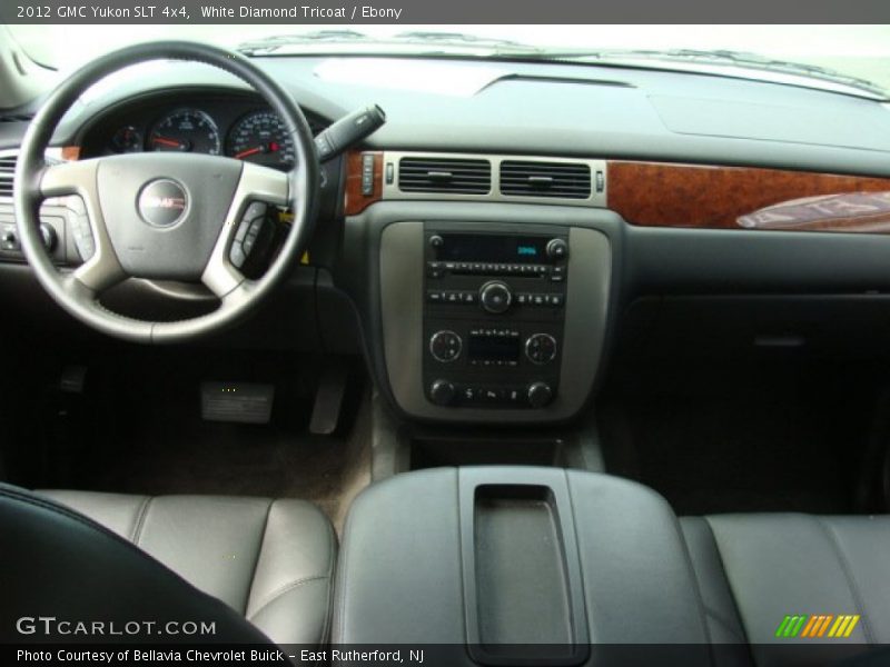 White Diamond Tricoat / Ebony 2012 GMC Yukon SLT 4x4