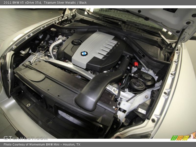 Titanium Silver Metallic / Black 2011 BMW X5 xDrive 35d