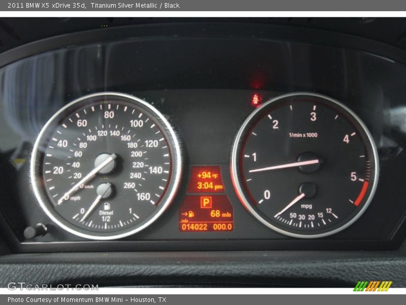 Titanium Silver Metallic / Black 2011 BMW X5 xDrive 35d