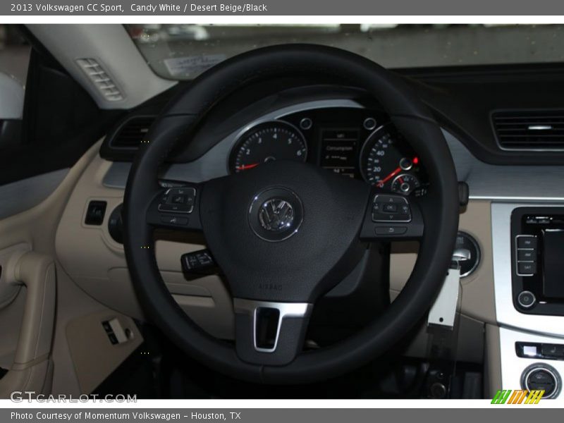 Candy White / Desert Beige/Black 2013 Volkswagen CC Sport