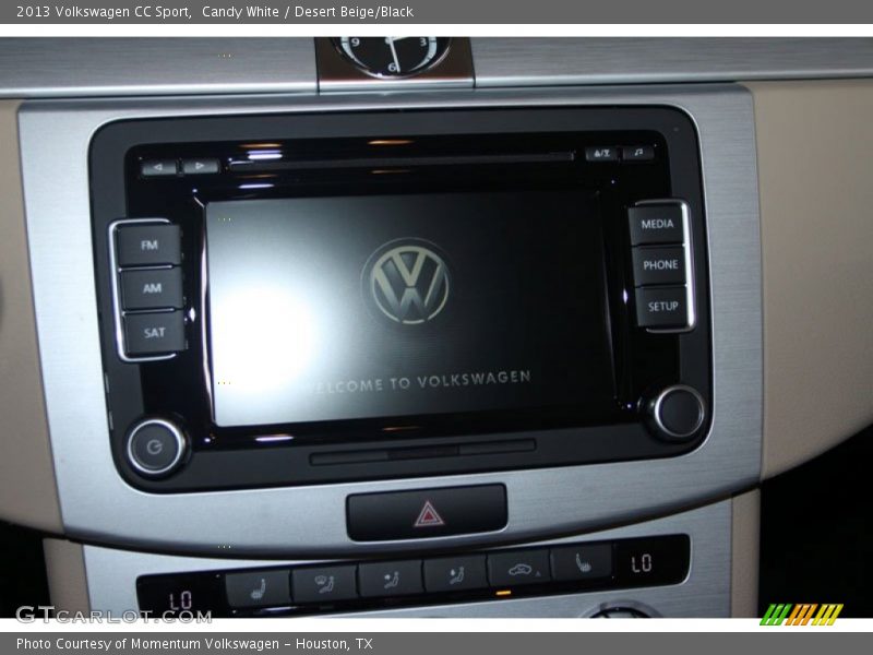 Candy White / Desert Beige/Black 2013 Volkswagen CC Sport