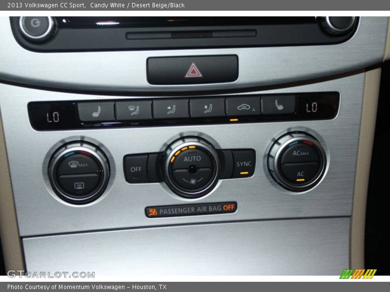 Candy White / Desert Beige/Black 2013 Volkswagen CC Sport