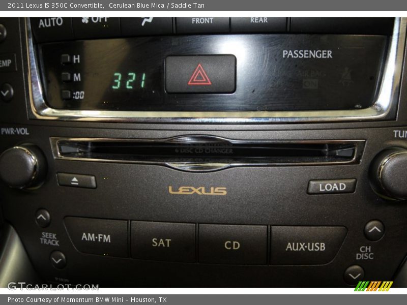 Cerulean Blue Mica / Saddle Tan 2011 Lexus IS 350C Convertible