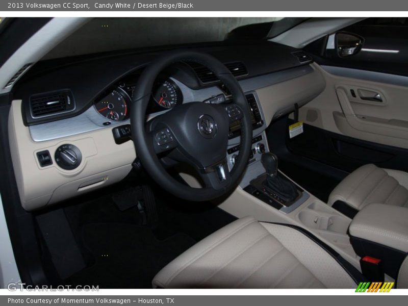 Candy White / Desert Beige/Black 2013 Volkswagen CC Sport